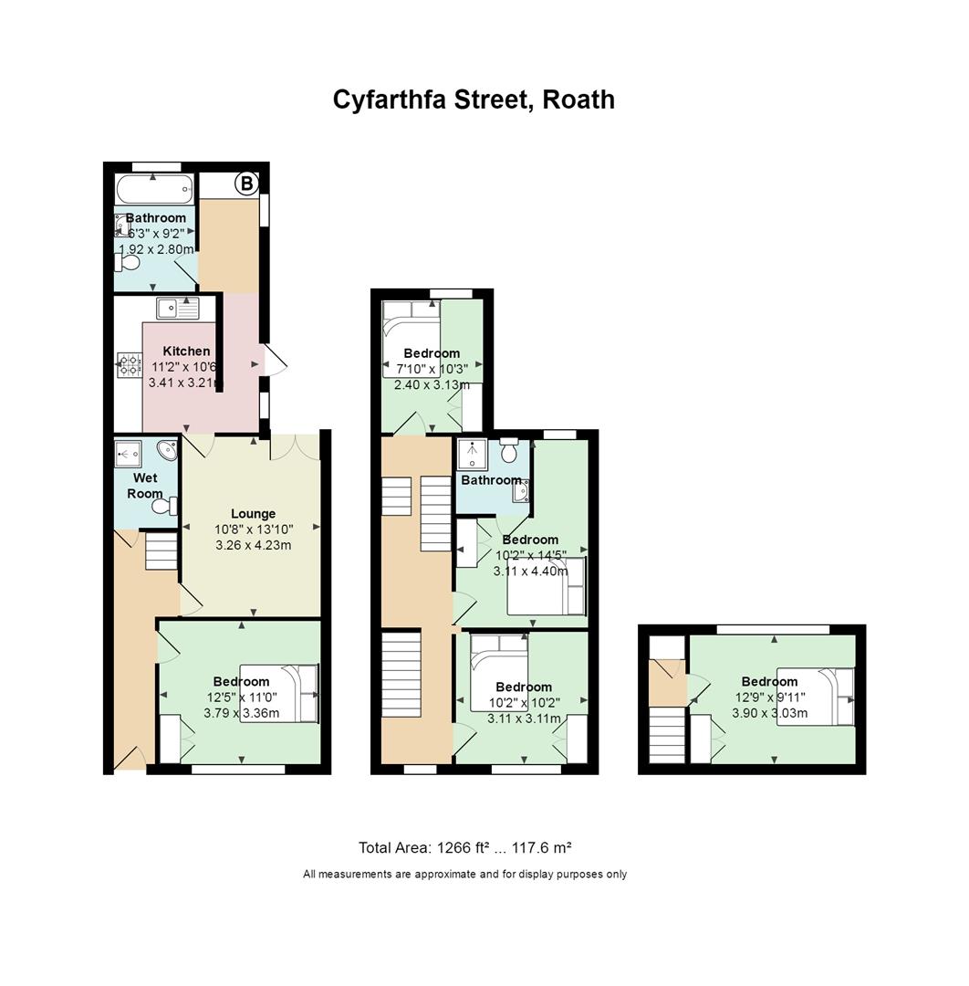 Floorplan for Cyfartha Street, Roath